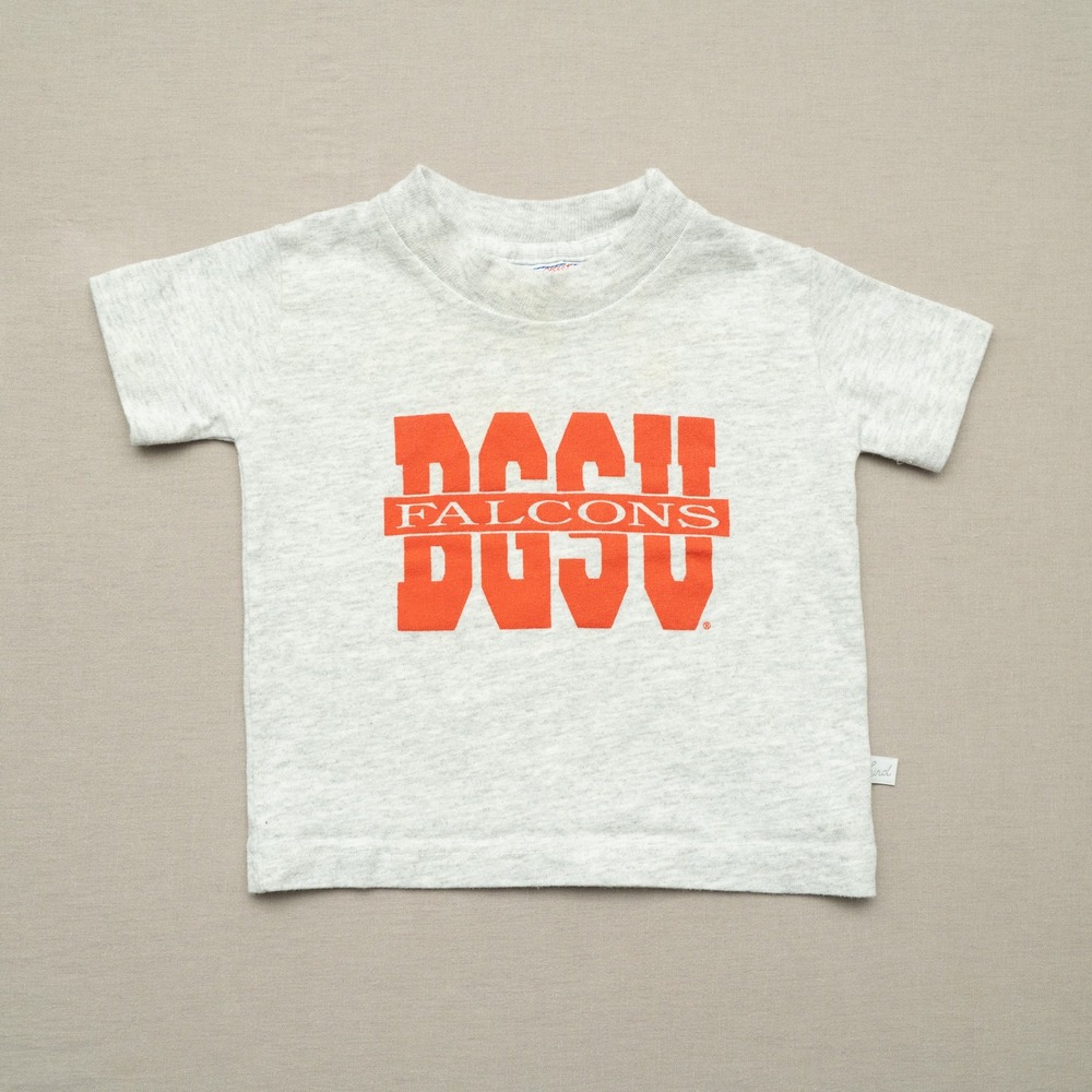 Vintage 80s BGSU Falcons Bowling Green Third Street USA Baby Toddler Shirt 12mo